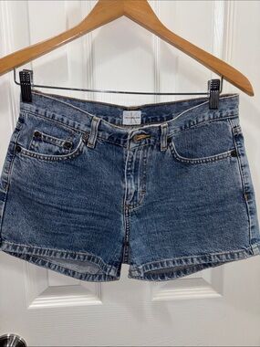 Calvin Klein Medium Blue Denim Jean Shorts